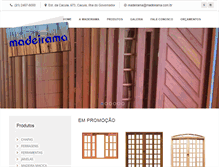 Tablet Screenshot of madeirama.com.br